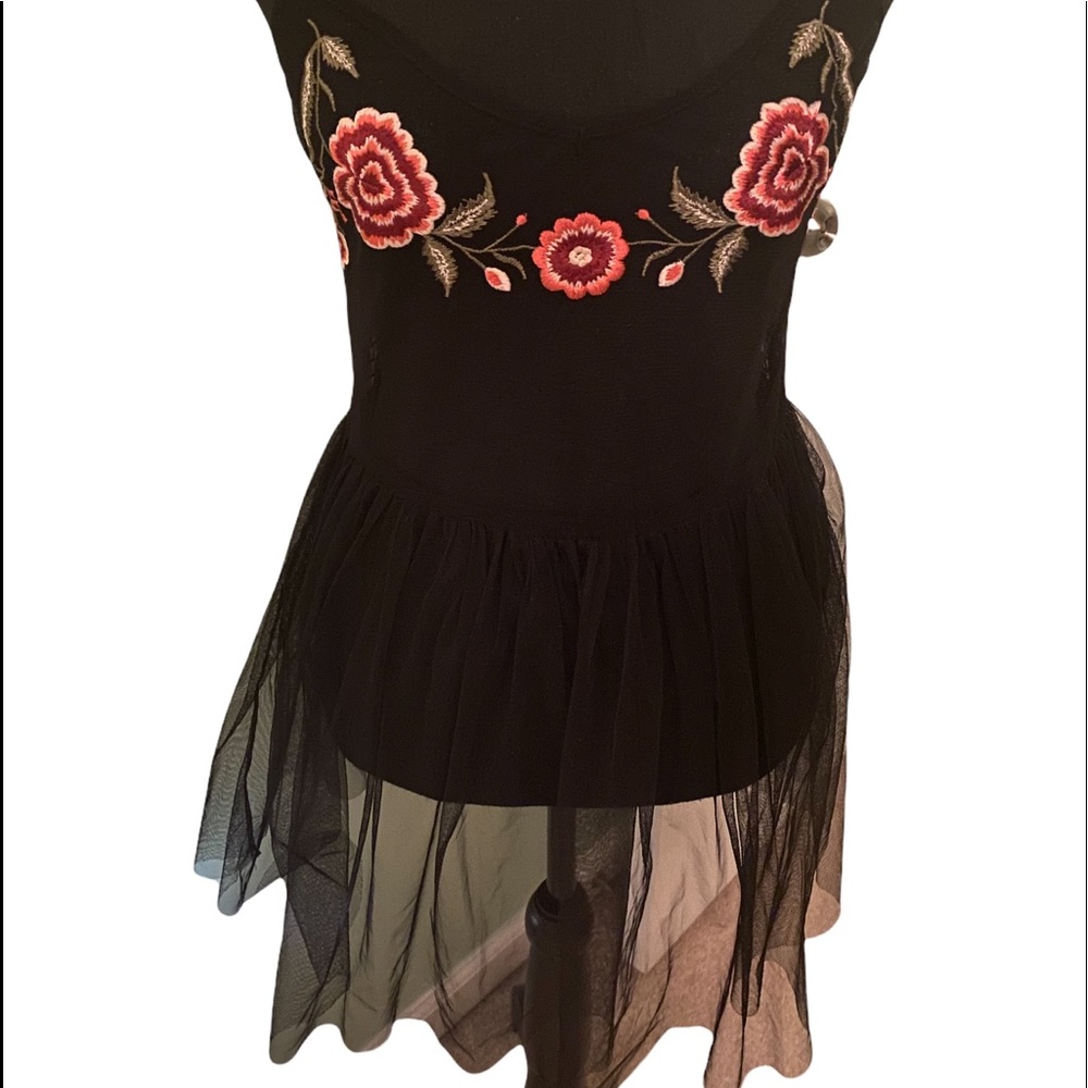 Spaghetti strap tulle top